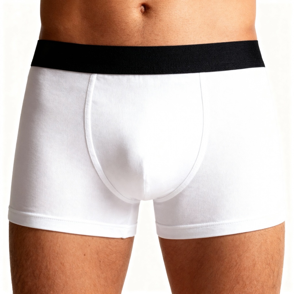 Cueca Boxer Algodão Cotton Branca Confortável C5