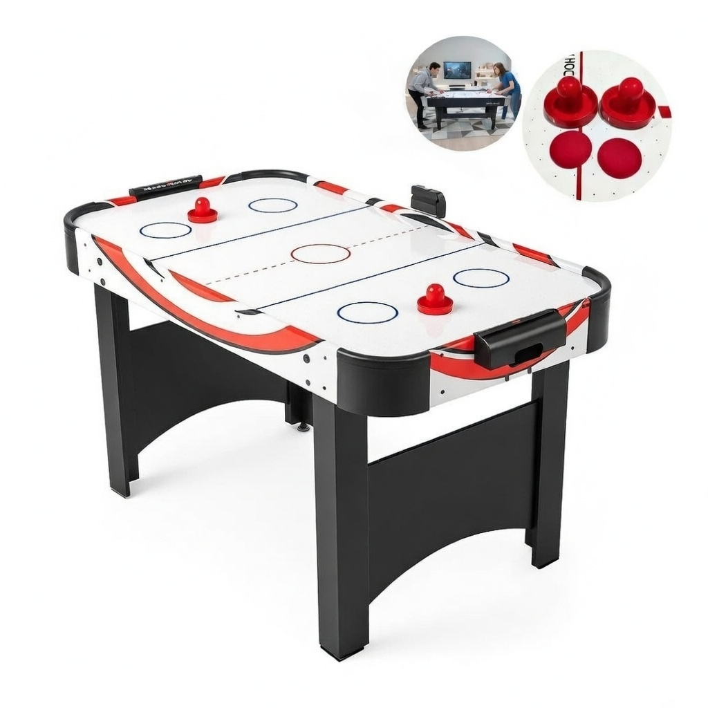 Mesa de Air Hockey Ahead Sports com Placar Eletrônico Jogo de Ar Compacto para Casa e Lazer