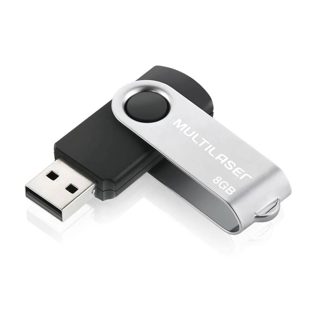 Pen Drive Multilaser 8GB Twist Preto - PD587 — imagem 2 de 2