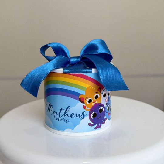 Kit tubolatas personalizadas 5x6 Bolofofos - Lembrancinha maternidade - chá de bebê - aniversário