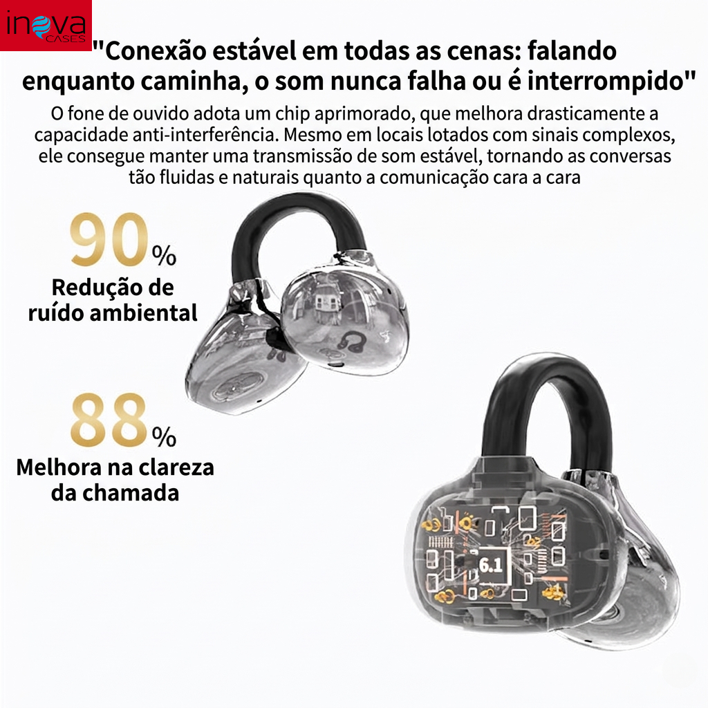 Fone de Ouvido Bluetooth Inova FreeClip Digital — foto 6