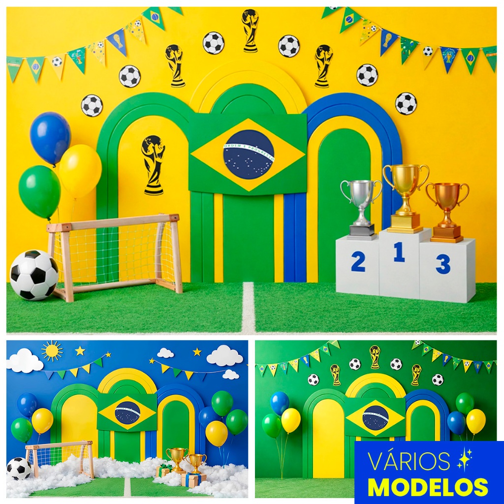 Painel Fotográfico Copa do Mundo Cenários Fundo Para Fotos 1,5x2,2 Mt