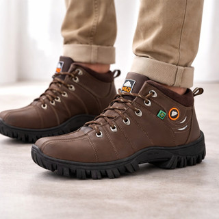 Bota Coturno Adventure Masculino Resistente Cano Forrado Bota De Segurança Palmilha Alta Confortável
