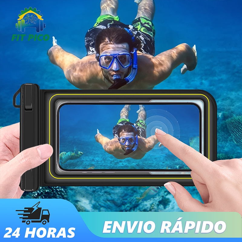Bolsa Aquática A Prova D'água Flutuante Impermeável Para Celular iPhone Samsung Praia Piscina Pesca