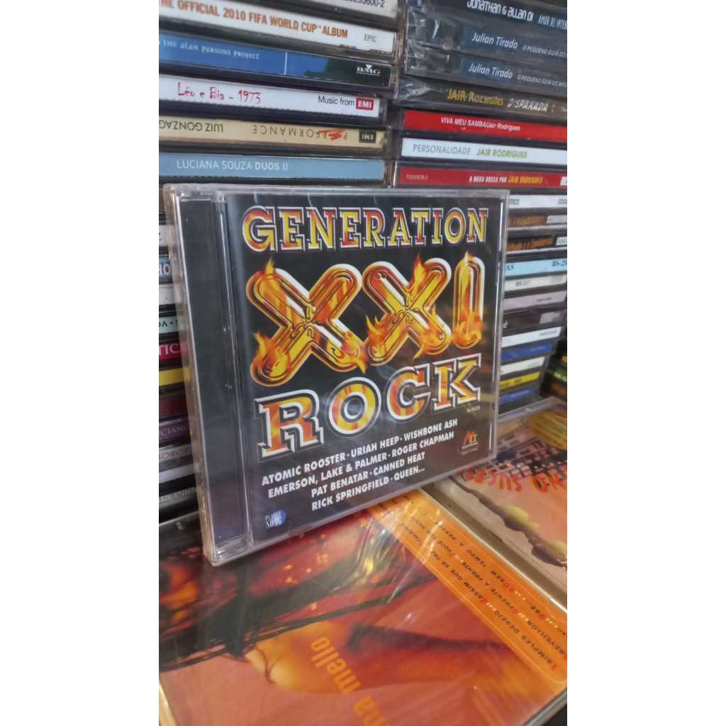 Cd ( lacrado)  Geration XXI Rock - Atomic Rooster Uriah Heep Wishbone ash Emerson lake Palmer Roger Chapman Pat benatar