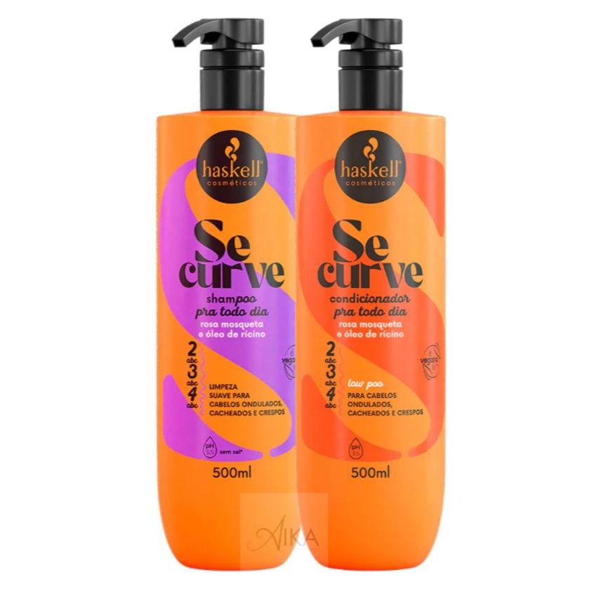 kit Shampoo Condicionador 500ml Se Curve Haskell