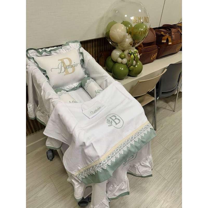 kit berço maternidade personalizado 5 peças