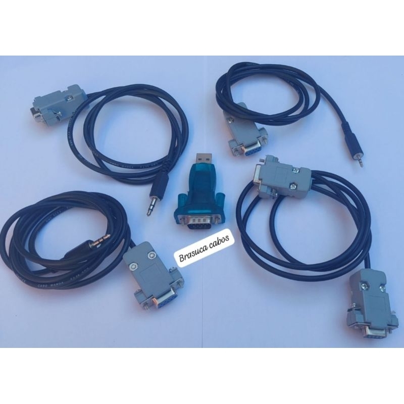 cabo p2 p2 p1 db9 fêmea fêmea kit recovery +adaptador USB rs232