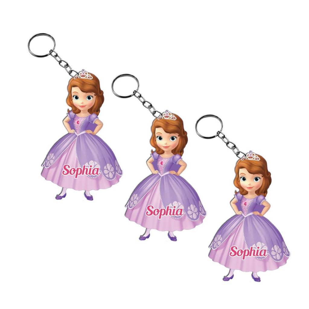 Chaveiro Personalizado Princesa Sofia em MDF