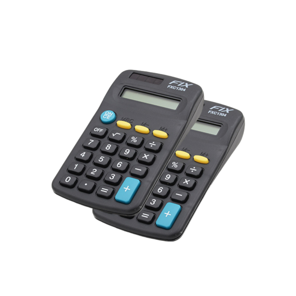 KIT 2 Calculadora De Tela Lcd De 8 Dígitos Estudantes Estacionário Ferramentas Exame Calculadora