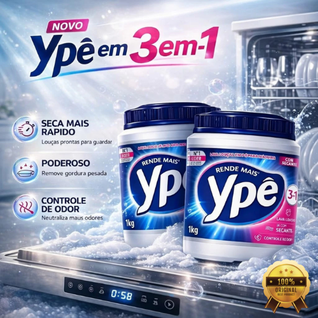 Detergente Lava Louças Ypê em Pó para Máquina