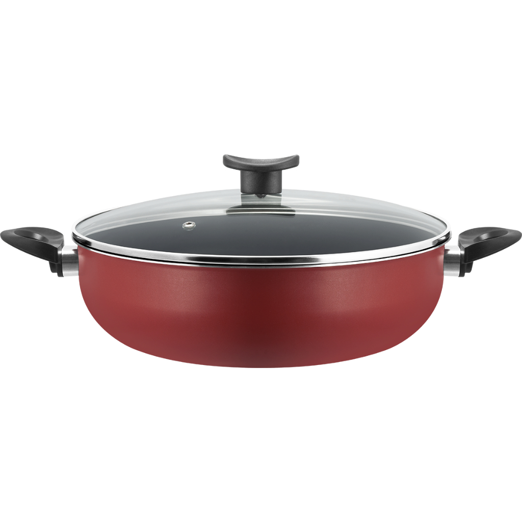 Frigideira Grande Paella Caçarola Wok Antiaderente 28cm