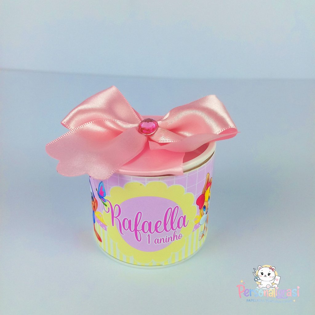 TUBOLATA BABY LOONEY TUNES MENINA PERSONALIZADA 5X6 PARA LEMBRANCINHA FESTA INFANTIL ANIVERSÁRIO