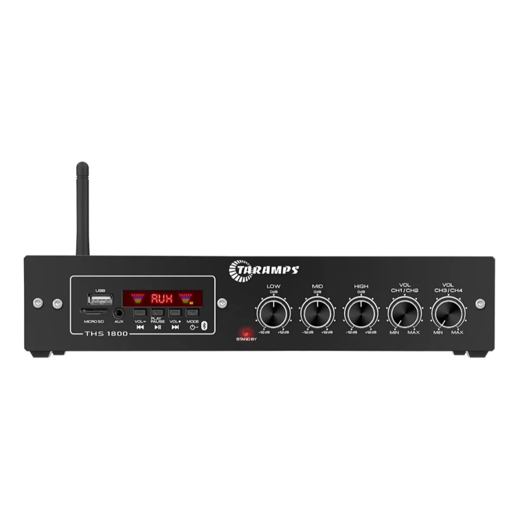 Amplificador Receiver Multi Canal Taramps Ths 1800x4 80w