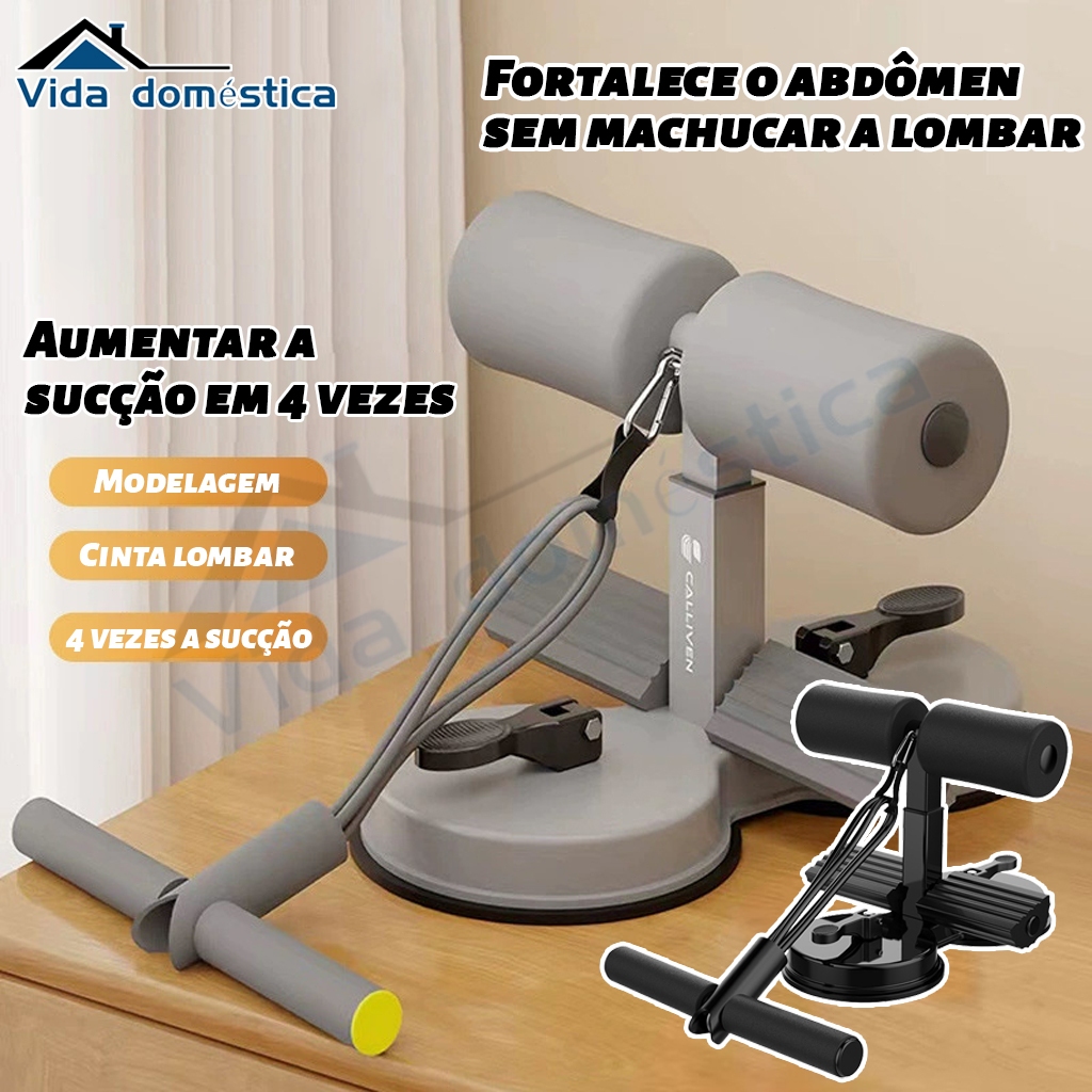 Equipamento auxiliar de abdominais fitness unissex muscular abdominal dispositivo de pé fixo