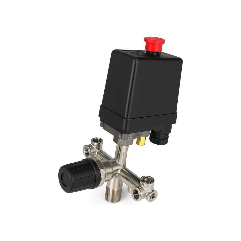 Kit Regulador Cruzeta E Pressostato 80/120 Para Compressor