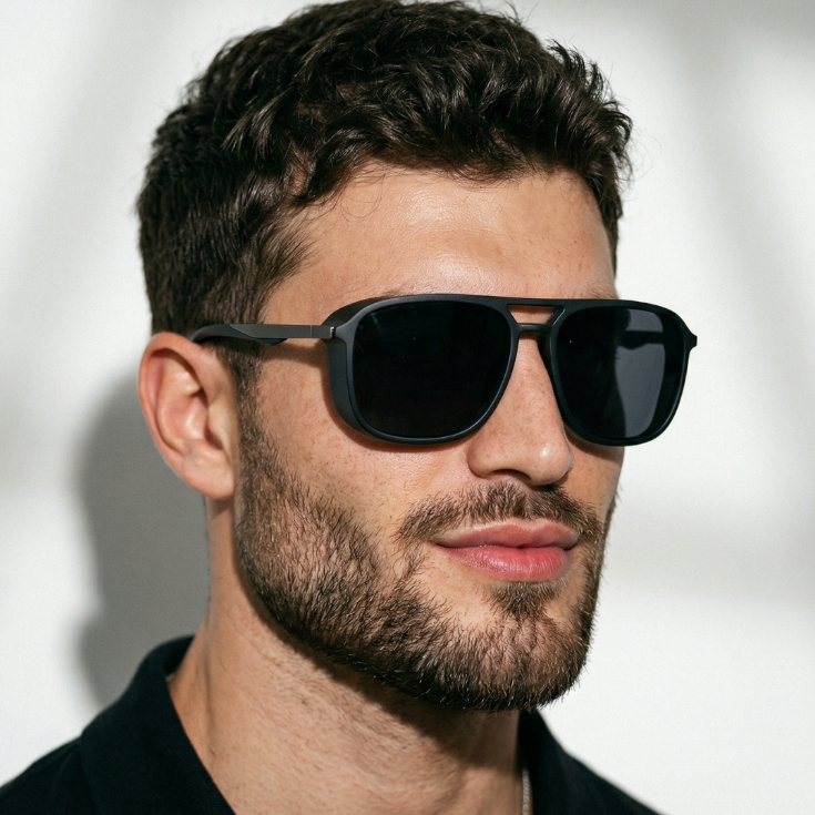 Imagem Oculos de Sol Quadrado Soldador Premium Classico Oldstyle Steampunk Retro uv400 Masculino Feminino