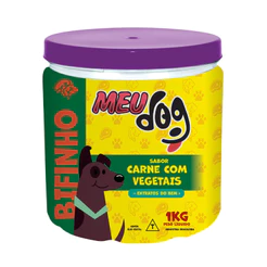 Bifinho Meu Dog sabor CARNE com VEGETAIS 1kg Pote