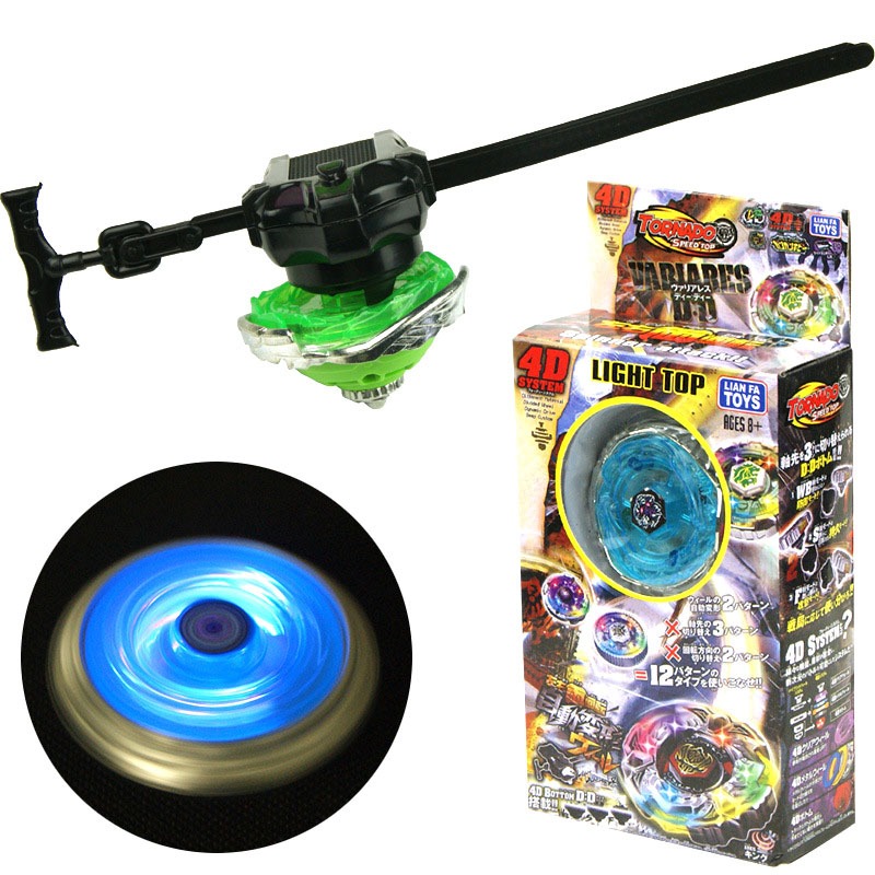 Piões 4 Beyblade Metal Com Led 5D e 2 Lançadores e Arena Para Combate Relaxar brinquedos infantis