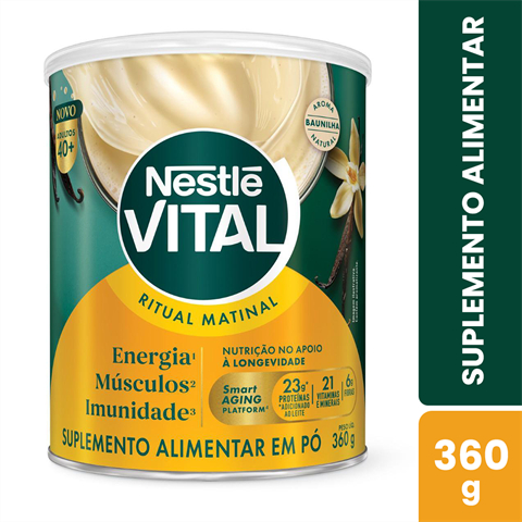 Nestlé Vital Ritual Matinal Sabor Baunilha Com 360g
