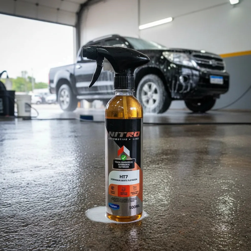 Desengraxante Flotador Nitro HT7 500ml Limpeza Automotiva Multiuso Interior e Exteriorior