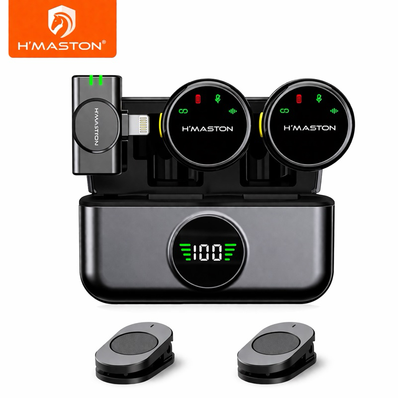 Microfone Lapela H"maston MK18/19 com Cancelamento de Ruído Avançado CELULAR