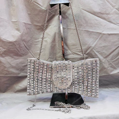 Bolsa clutch feminina, bolsa de ombro, strass de luxo, adequada para sessão de fotos de casamento e festa