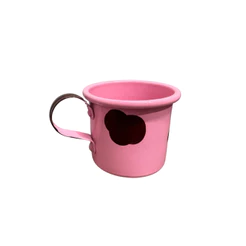 KIT 05 Canecas MINI 150ML C/ Mancha Vaca - ROSA E MARROM