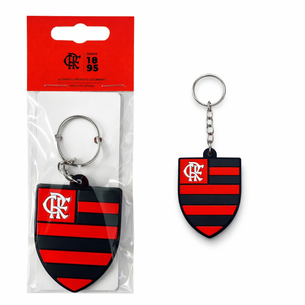 CHAVEIRO DE BORRACHA ESCUDO ORIGINAL /OFICIAL - Flamengo