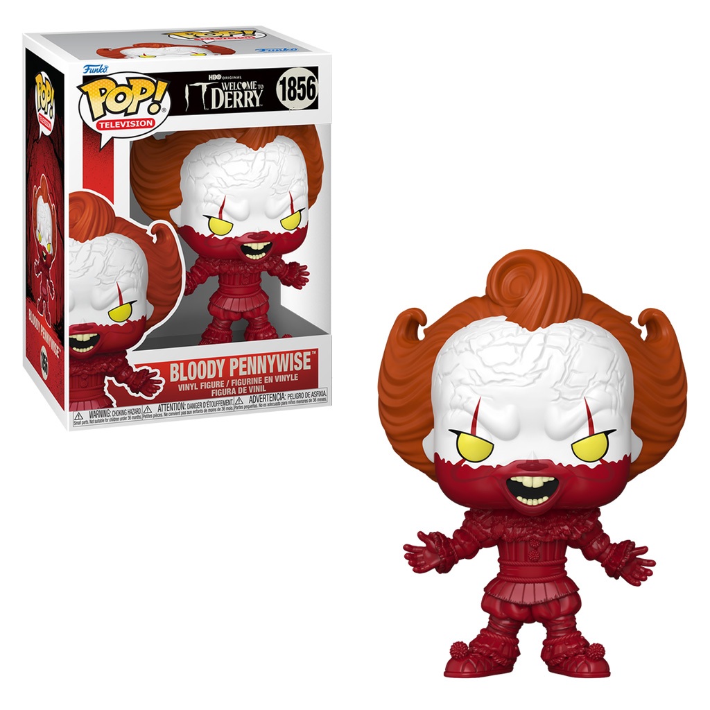 FUNKO POP IT WELCOME TO DERRY BLOODY PENNYWISE 1856 NOVO ORIGINAL