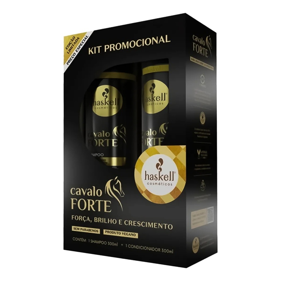 Kit Cavalo Forte Shampoo e Condicionador 300ml em Oferta na Shopee