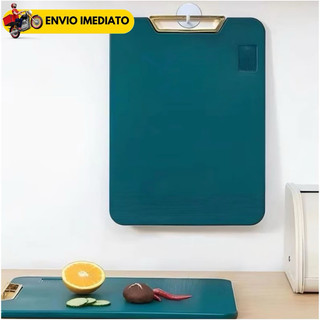 Tábua De Corte Antibacteriana À Prova De Mofo 35cm Com Suporte Em Pé Para Cozinha