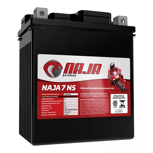 Bateria Naja 7ah Suzuki Dr 125/ Dr 200/ Dr 250/ Dr 350