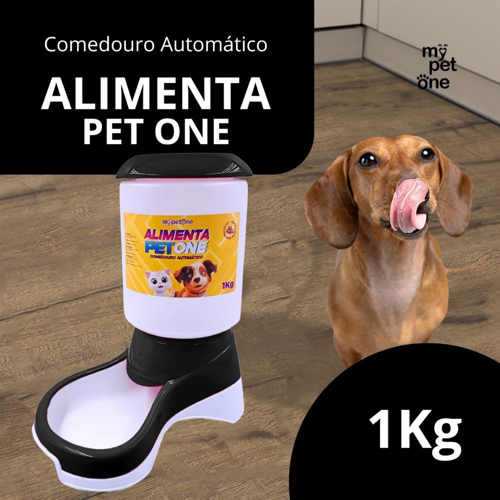 Comedouro Automático Truqys Pets Preto com Galão - 1Kg