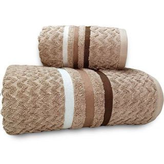Jogo de Banho e Rosto Corttex Trento Jacquard Alta Absorção Algodão Macia - 2 Peças