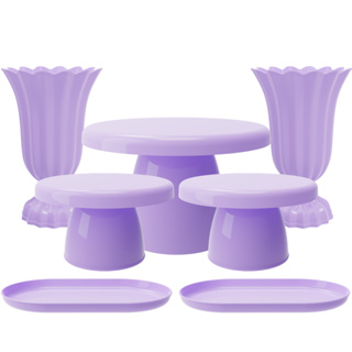 Kit Eventos Completos 7 Peças Aniversário Casamento Chá Revelação Mesa Doce em Oferta na Shopee