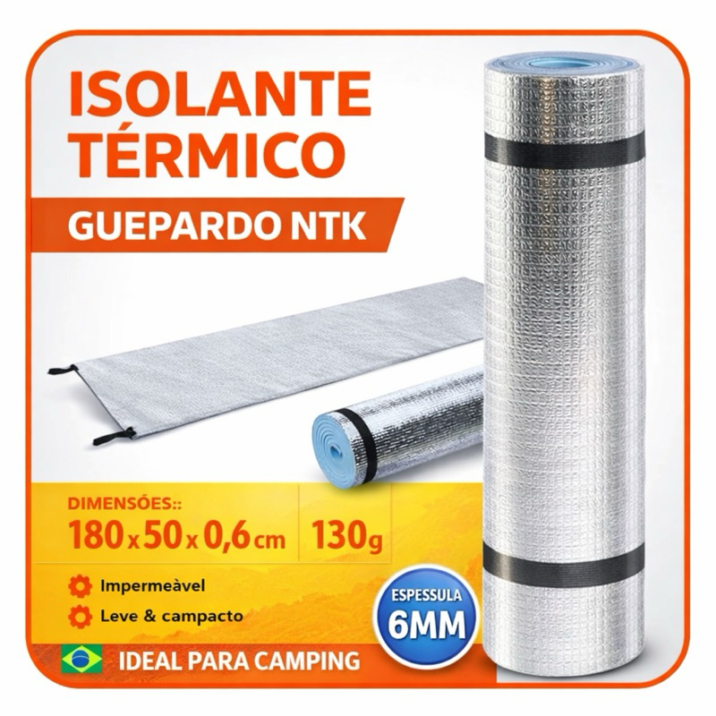 Isolante Térmico Eva Aluminizado Camping Trilha 6mm Guepardo em Oferta na Shopee