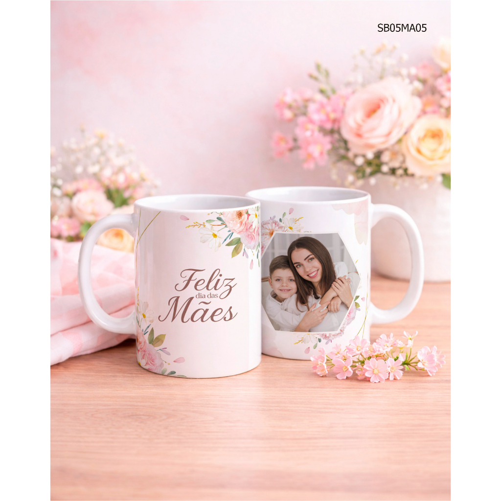 Caneca Personalizada com foto dia das Mães-Caneca Presente dia das Mães Personalizada