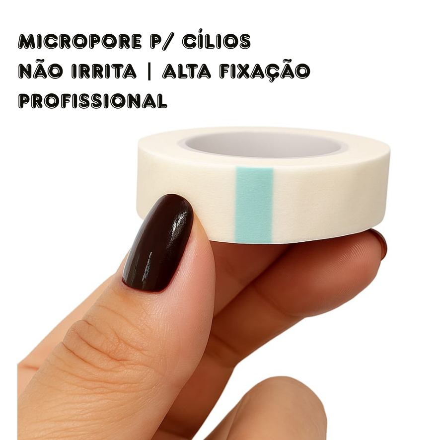 Kit 20 Fita Micropore Antialérgica Alongamento Extensão Cílios 10m