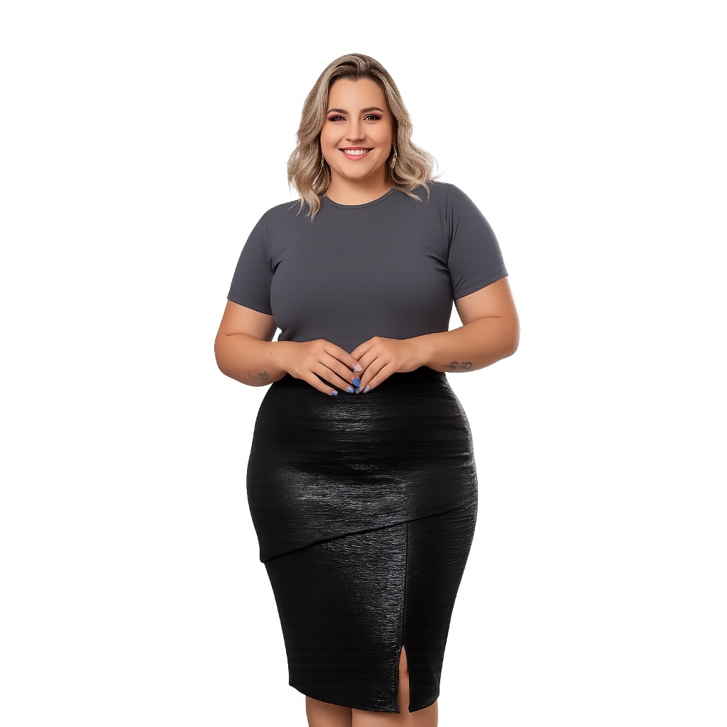 Saia Lápis Moda Feminina Evangélica  Plus Size Linda!