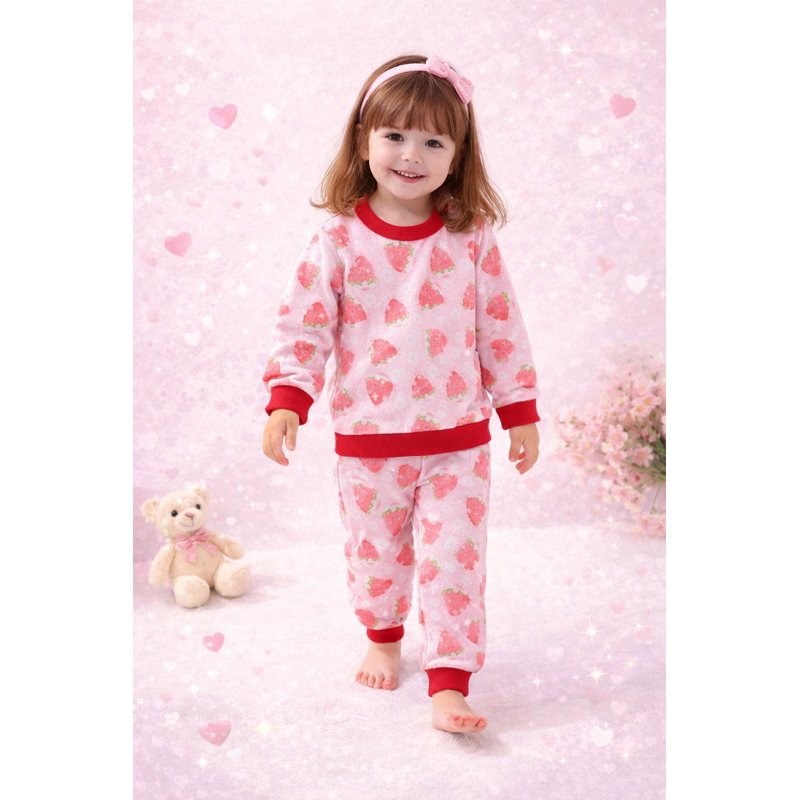Conjunto Infantil Inverno menina flanelado peluciado quentinho moleton TAM 1 ao 3