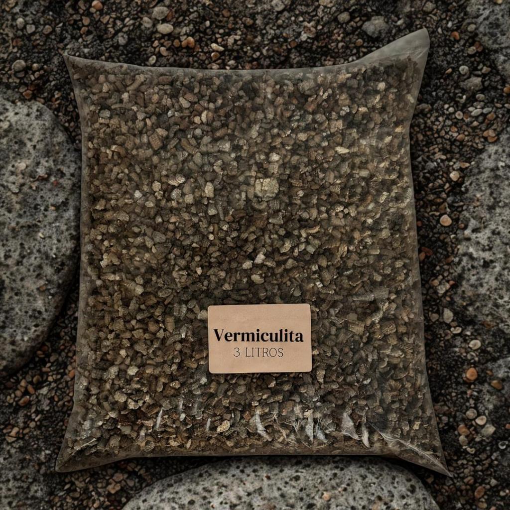 Vermiculita Expandida Média 3 Litros Premium para Substrato