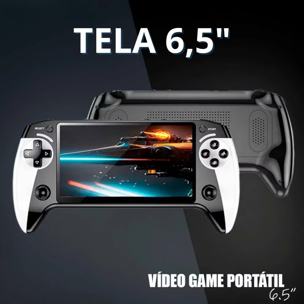 Video Game Console Portátil 16GB 10000 Jogos Retrô 5.5 Polegadas Display de Alta Definição