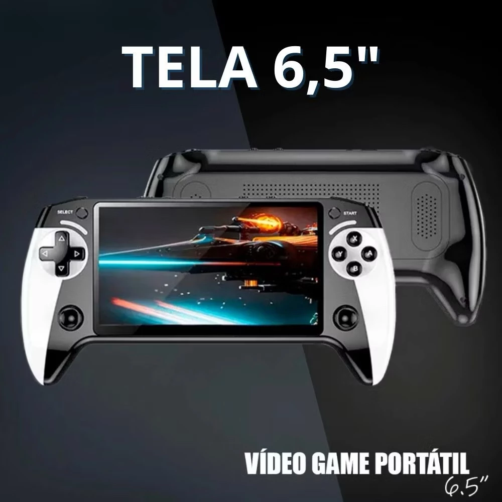 Video Game Console Portátil 16GB 10000 Jogos Retrô 5.5 Polegadas Display de Alta Definição