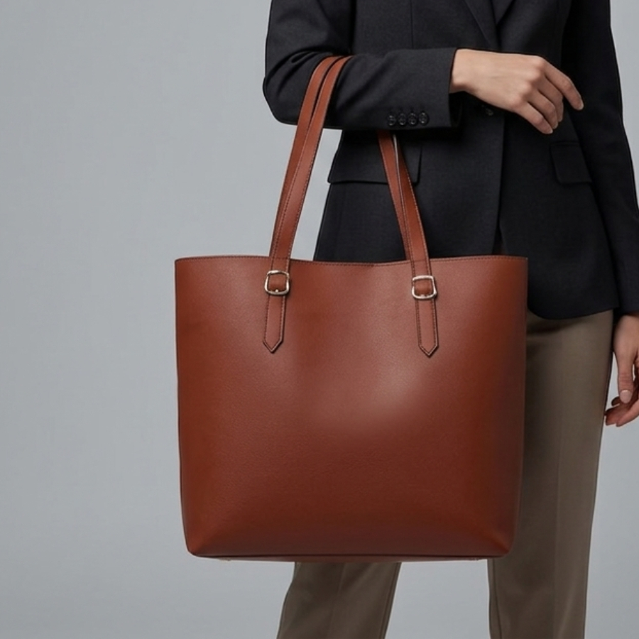 Bolsa Feminina Tote Sacola Detalhe Fivela Alças Grande