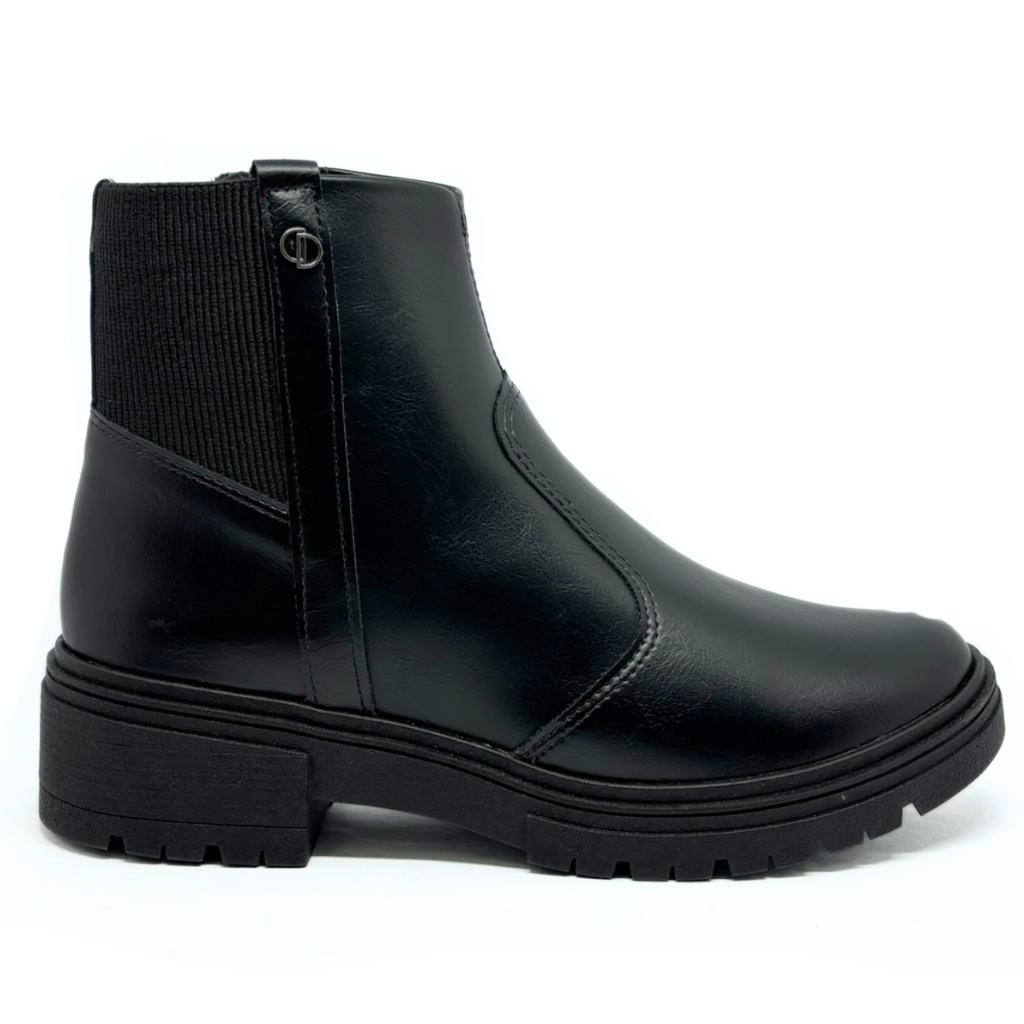 Botas Femininas Chelsea Cano Curto Confortável D2422 Dakota