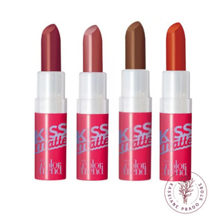 Batom Kiss Matte Rose in Love / Se Joga no Rosa / FRAPE DE GROSELHA / GELADO DE CHOCOLATE