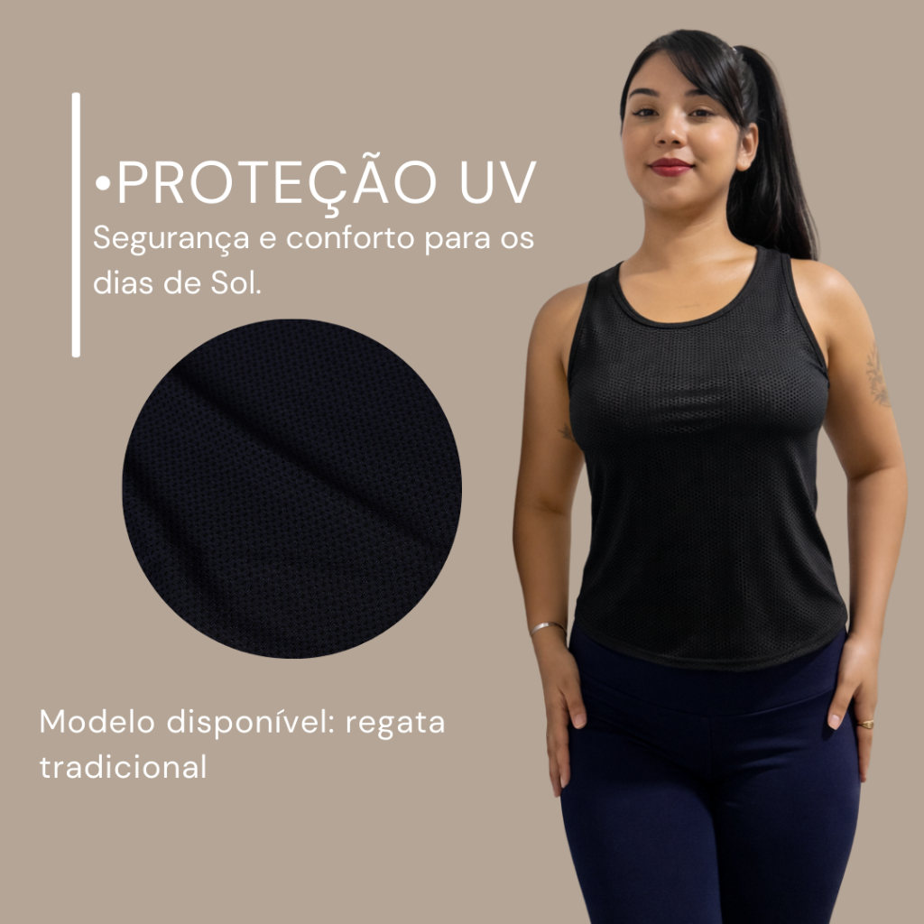 Blusa  regata feminina Poliamida Dry Fit Slim roupa academia Justa  Alta Mobilidade Exercícios  barato roupa academia