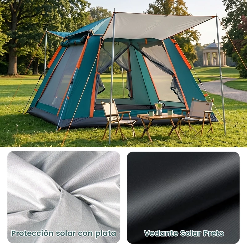 Barraca de Camping Automática Portátil Grande Impermeável — foto 3