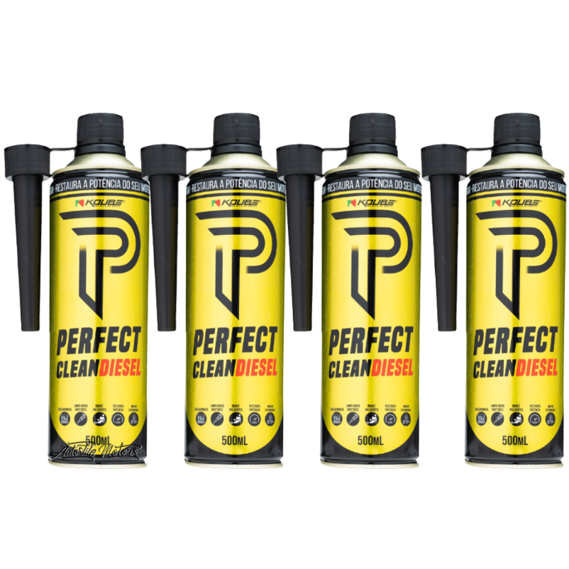 Kit 4 Perfect Clean Via Tanque Diesel KOUBE 500ml